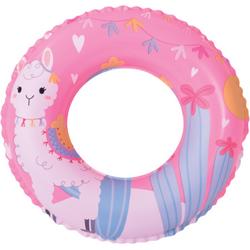 Zwemband Kinderen Alpaca Roze | Sunclub| Zwemband Alpaca voor kinderen| Opblaasbare zwemband Alpaca| 50 cm | Roze